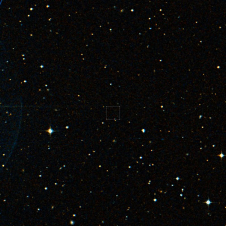 DSS image of region near the position of the apparently nonexistent IC 541