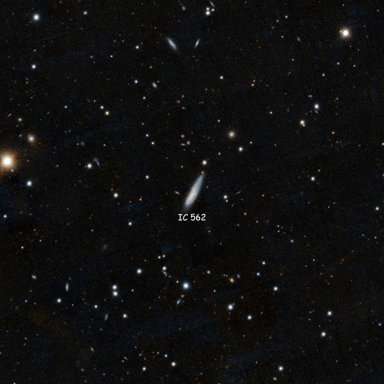 DSS image of region near spiral galaxy IC 562