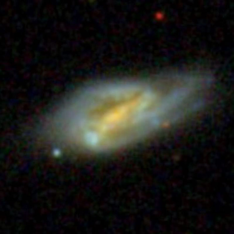 SDSS image of spiral galaxy IC 563, which is part of Arp 303