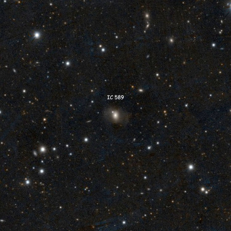 DSS image of region near lenticular galaxy IC 589