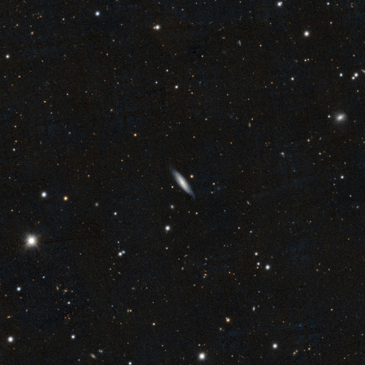 DSS image of region near spiral galaxy IC 599