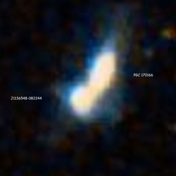 DSS image of the pair of galaxies that comprise IC 715