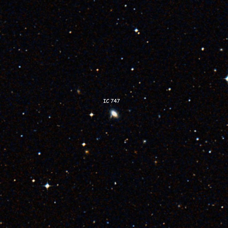 DSS image of region near lenticular galaxy IC 747
