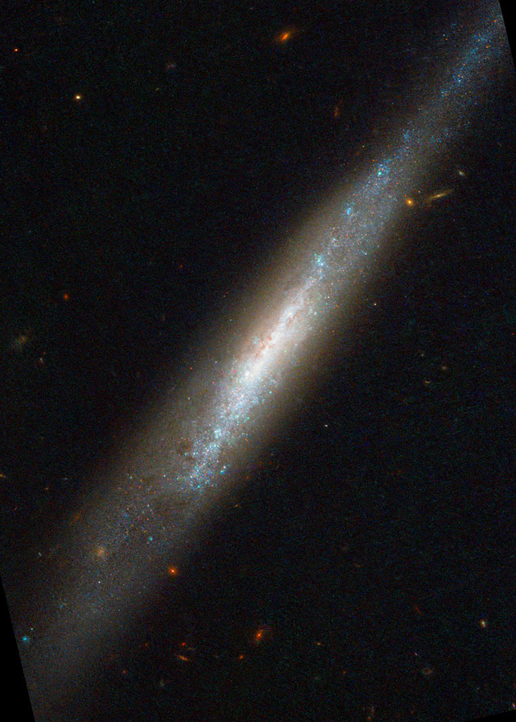 HST image of part of spiral galaxy IC 755, which is probably also NGC 4019