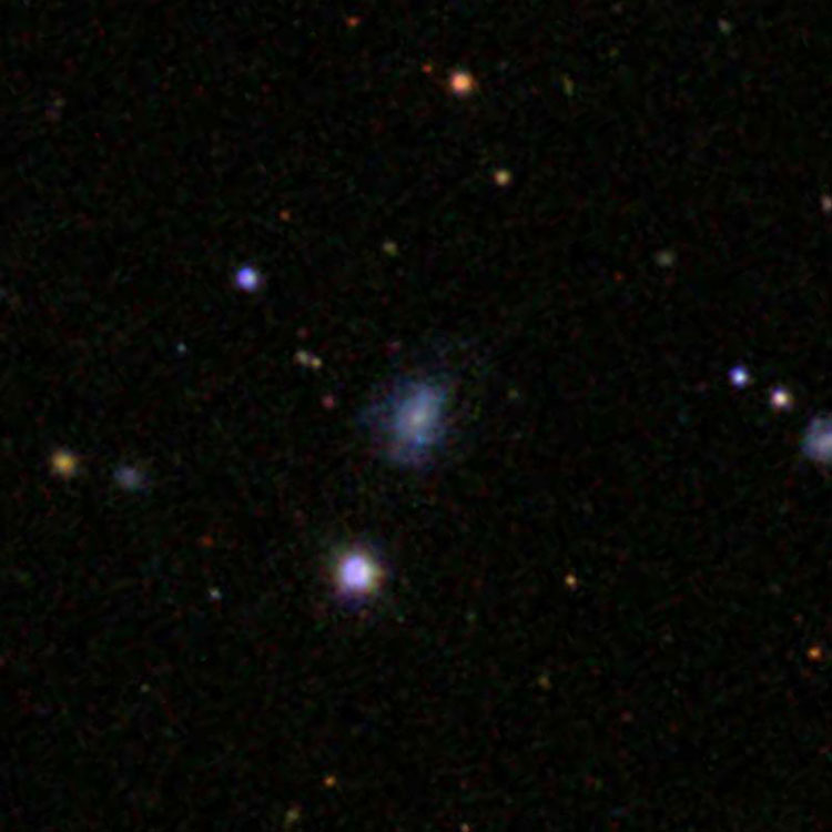 SDSS image of J2000 112424.2-094735, an elliptical galaxy sometimes misidentified as IC 688