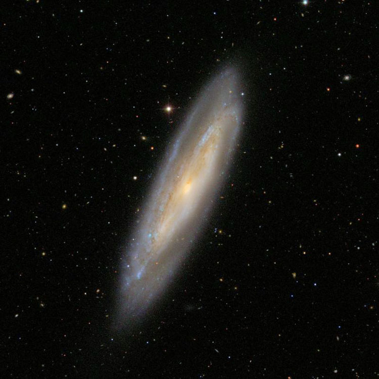 SDSS image of region near spiral galaxy NGC 4192, also known as M98