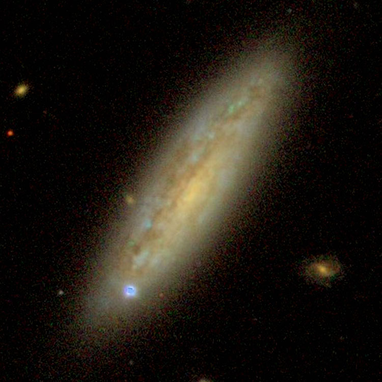 SDSS image of spiral galaxy NGC 1035