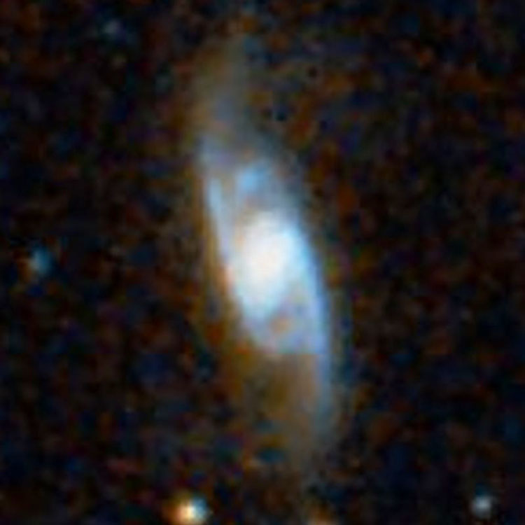DSS image of spiral galaxy NGC 1099, a member of Hickson Compact Group 21