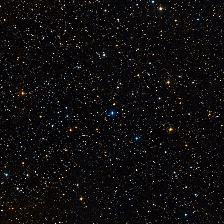 DSS image of region near open cluster NGC 110