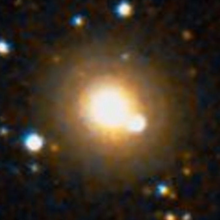 DSS image of lenticular galaxy NGC 1106, which is sometimes misidentified as NGC 1105