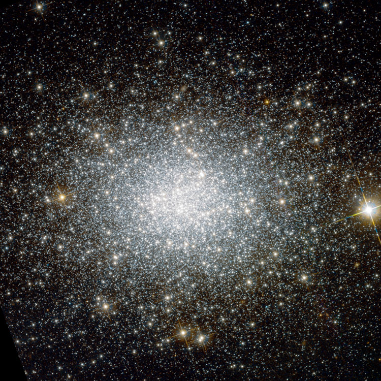 HST image of Small Magellanic Cloud globular cluster NGC 121