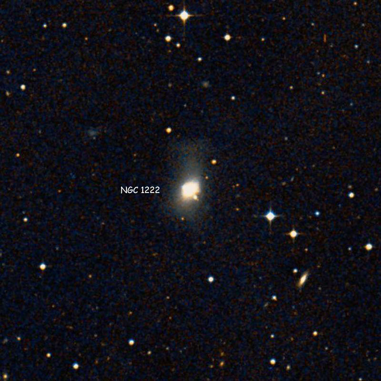 DSS image of region near lenticular galaxy NGC 1222