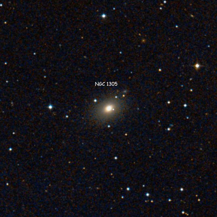 DSS image of region near lenticular galaxy NGC 1305