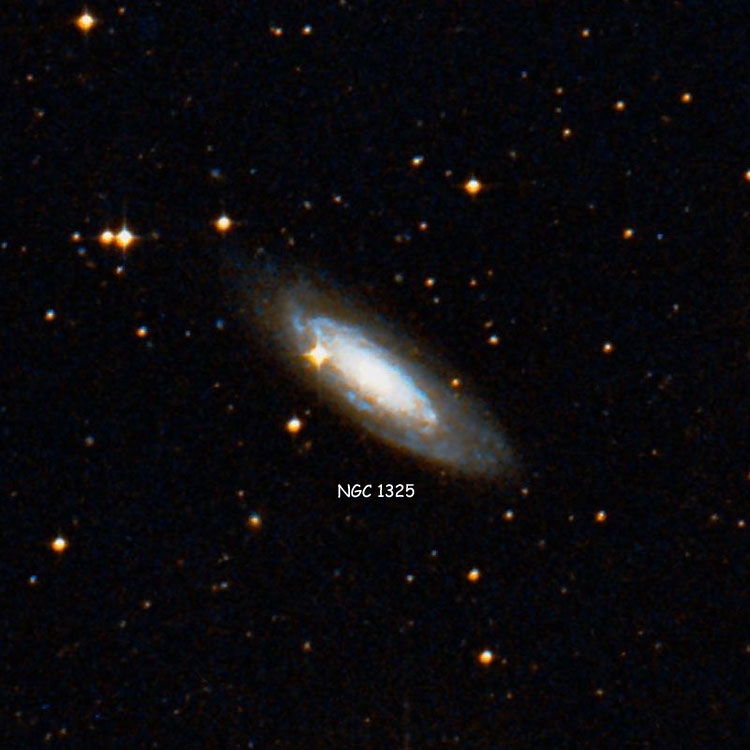 DSS image of region near spiral galaxy NGC 1325