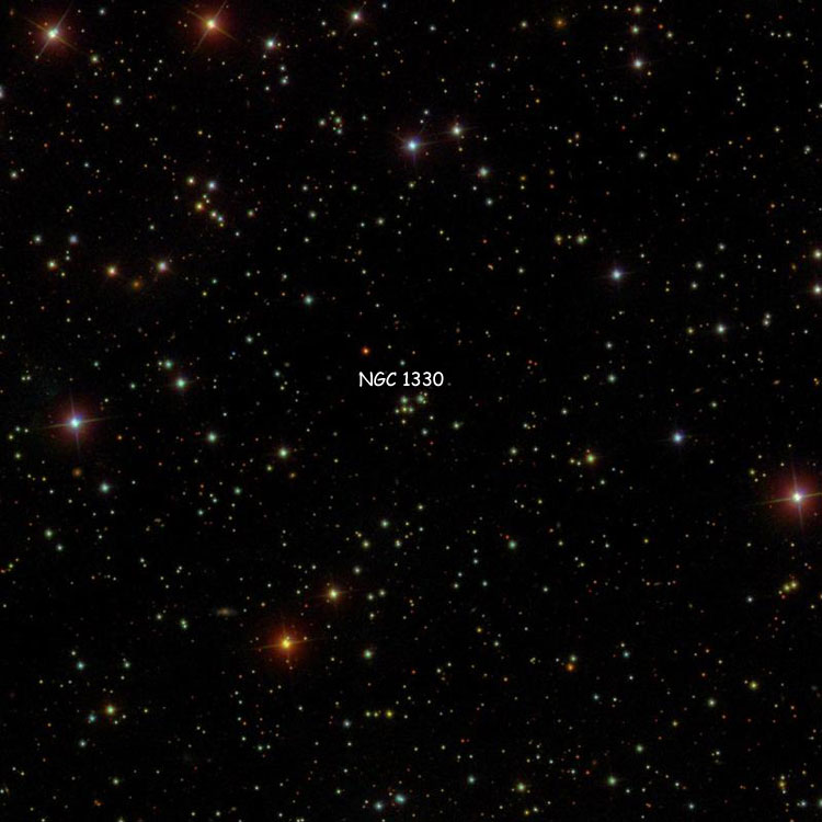 SDSS image of region near the group of stars listed as NGC 1330