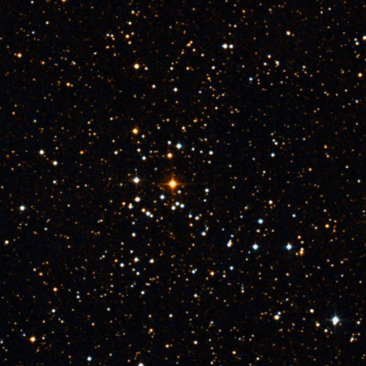 DSS image of region near open cluster NGC 1348