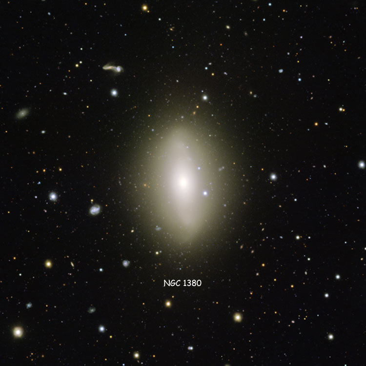 ESO image of region near lenticular galaxy NGC 1380