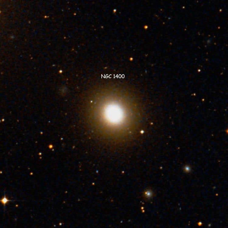 DSS image of region near lenticular galaxy NGC 1400