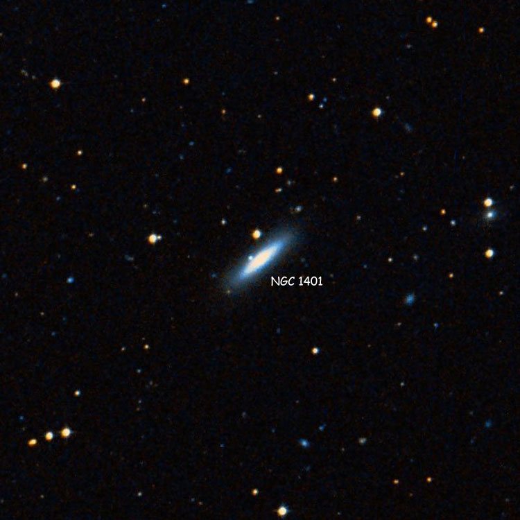 DSS image of region near lenticular galaxy NGC 1401