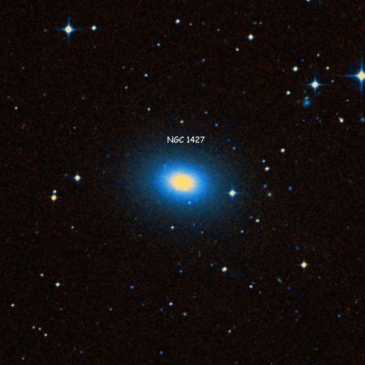 DSS image of region near elliptical galaxy NGC 1427