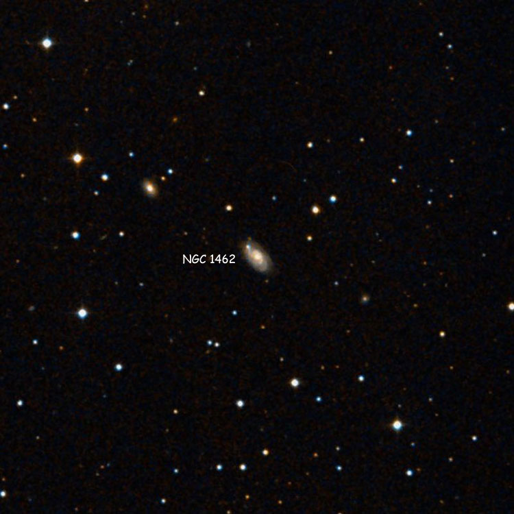 DSS image of region near spiral galaxy NGC 1462