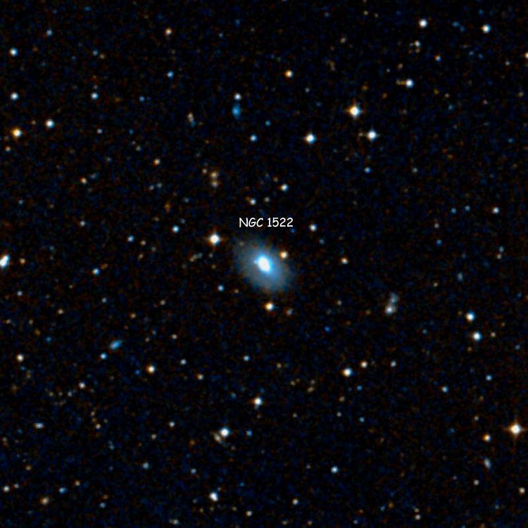 DSS image of region near lenticular galaxy NGC 1522