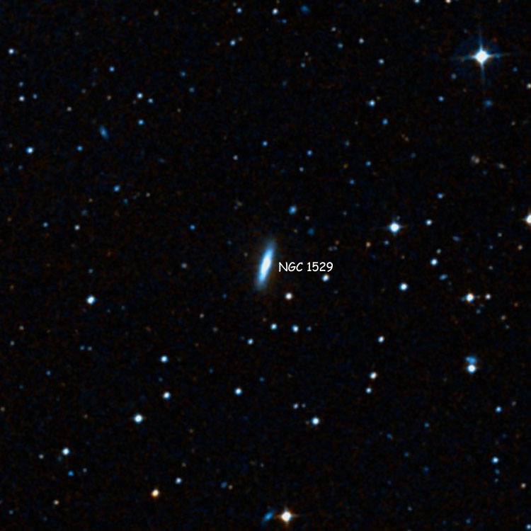 DSS image of region near lenticular galaxy NGC 1529
