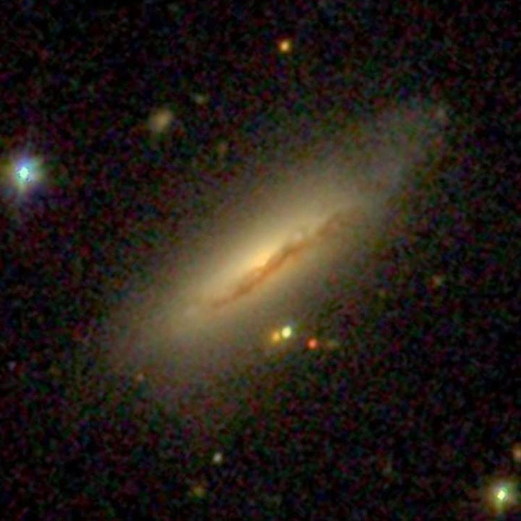 SDSS image of spiral galaxy NGC 1542