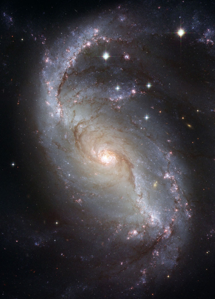 HST image of spiral galaxy NGC 1672