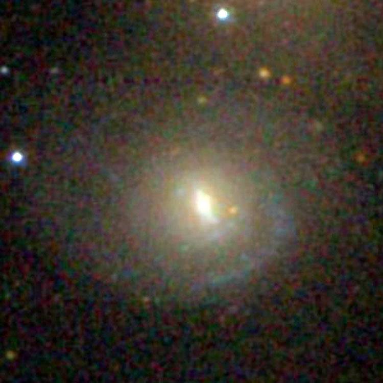 SDSS image of spiral galaxy NGC 197, a member of Hickson Compact Group 7