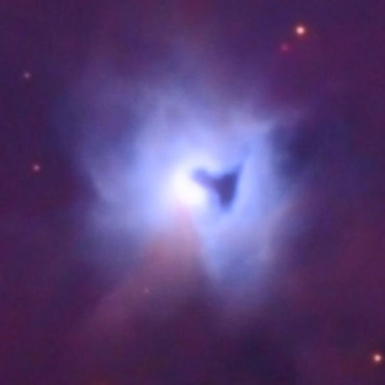Misti Mountain Observatory image of NGC 1999, an emission and reflection nebula in Orion