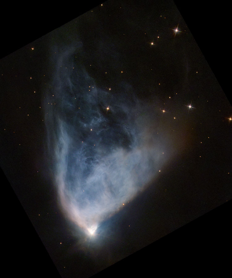 HST image of emission & reflection nebula NGC 2261