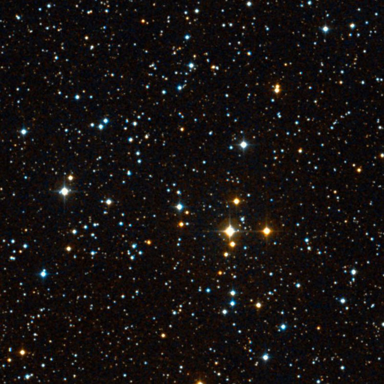 DSS image of open cluster NGC 2270