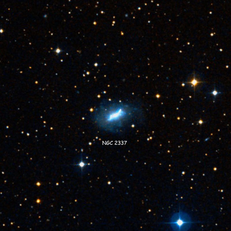 DSS image of region near irregular galaxy NGC 2337