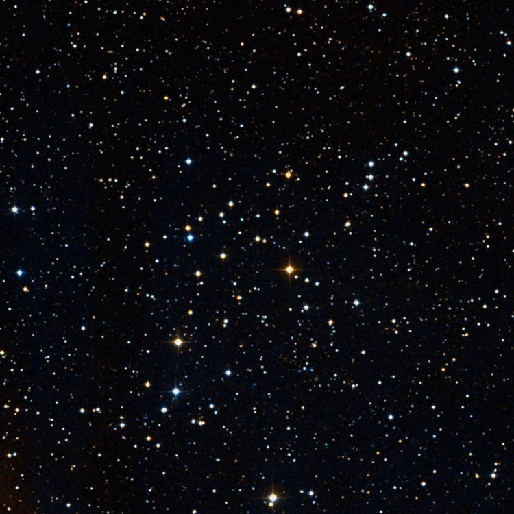DSS image of open cluster NGC 2395