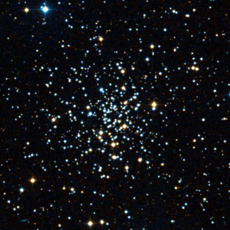 DSS image of central portion of open cluster NGC 2420