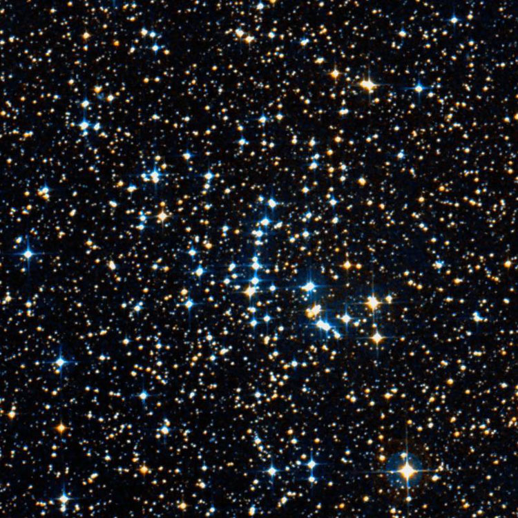 DSS image of region near open cluster NGC 2567
