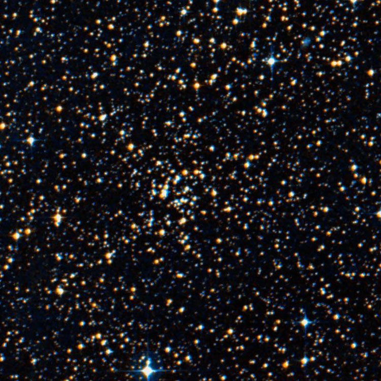 DSS image of region near open cluster NGC 2588