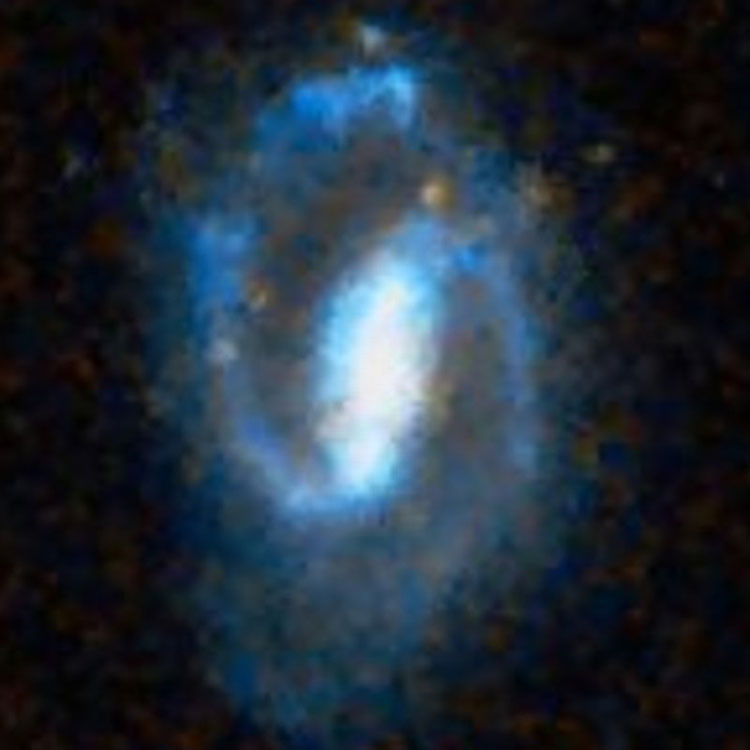 DSS image of spiral galaxy NGC 2633, also known as Arp 80