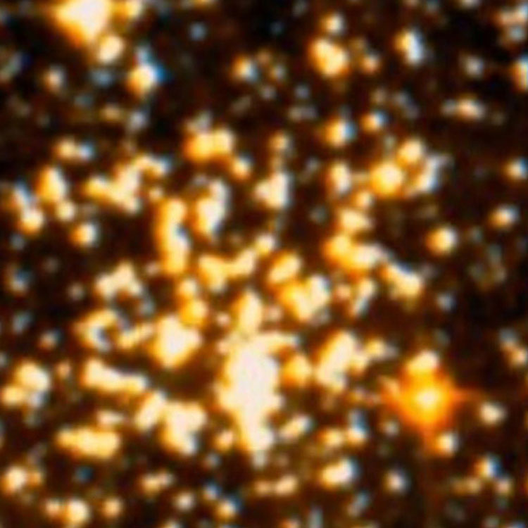 DSS image of part of open cluster NGC 2660