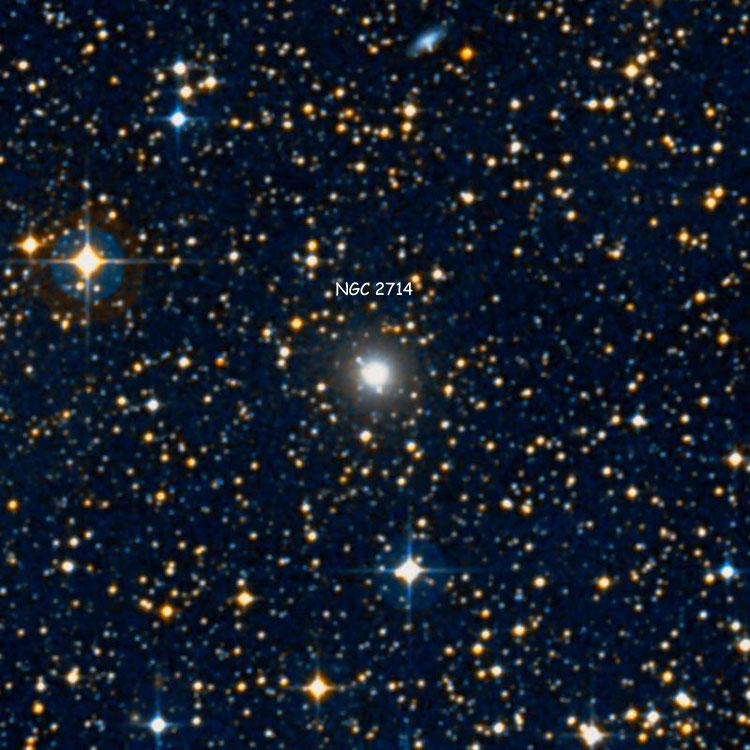 DSS image of region near elliptical galaxy NGC 2714
