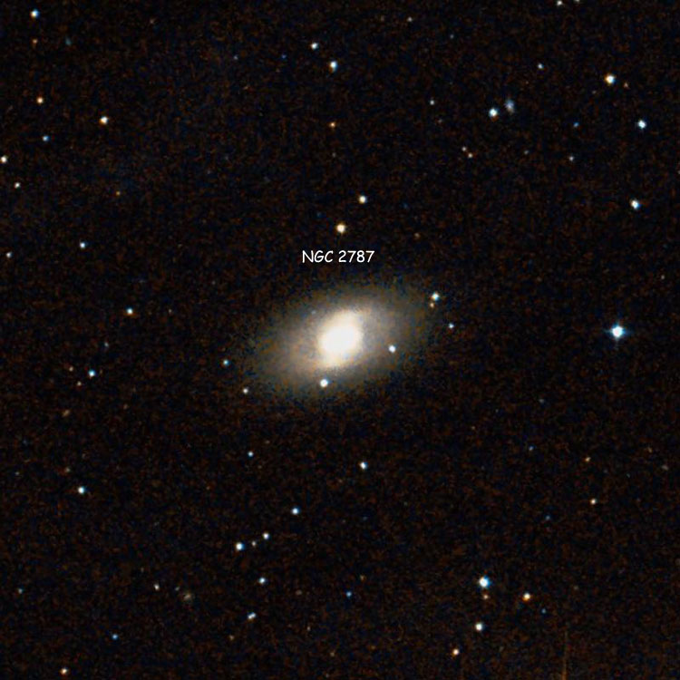 DSS image of region near lenticular galaxy NGC 2787