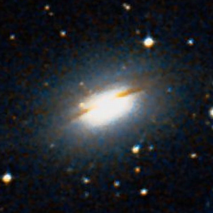 DSS image of spiral galaxy NGC 2907