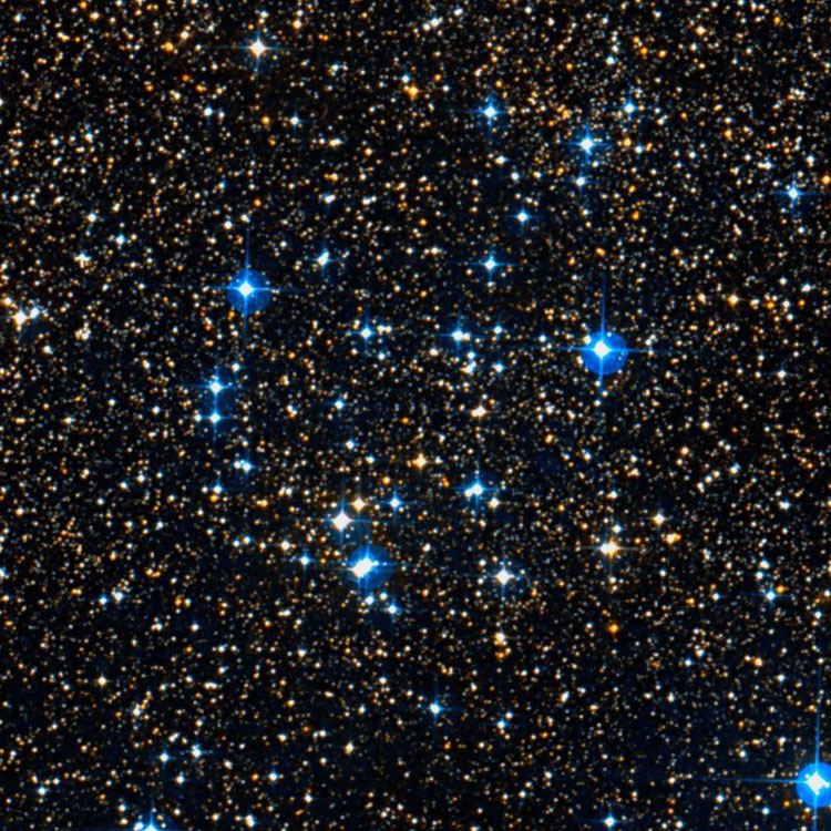 DSS image of region near open cluster NGC 2925