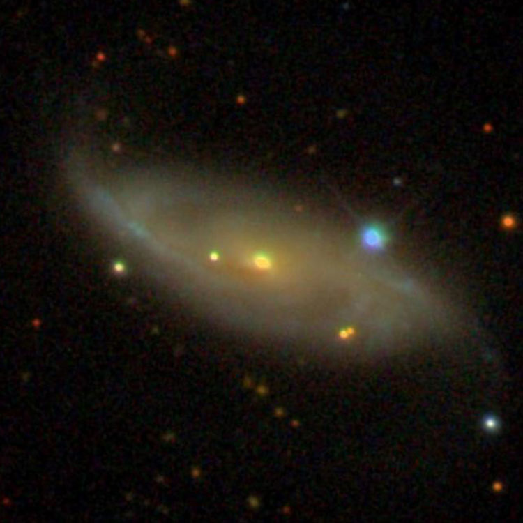 SDSS image of spiral galaxy NGC 2966
