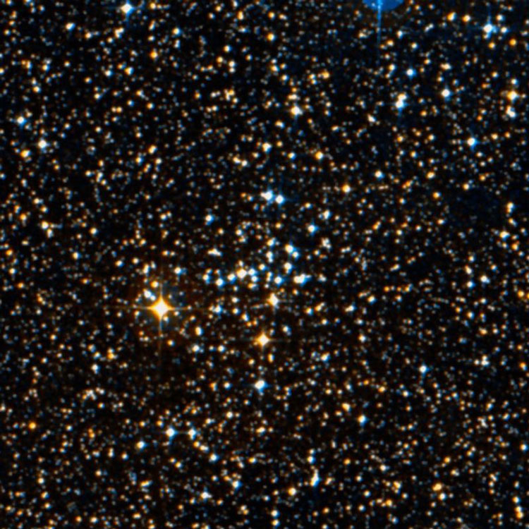 DSS image of region near open cluster NGC 2972