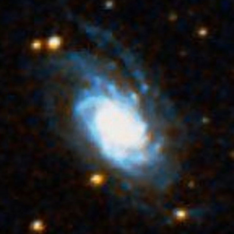 DSS image of spiral galaxy NGC 2989