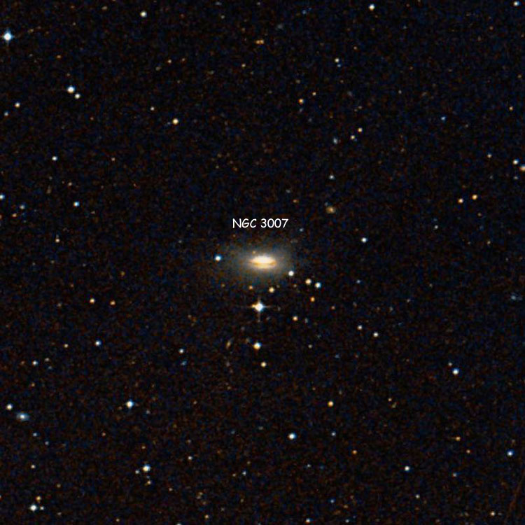 DSS image of region near lenticular galaxy NGC 3007