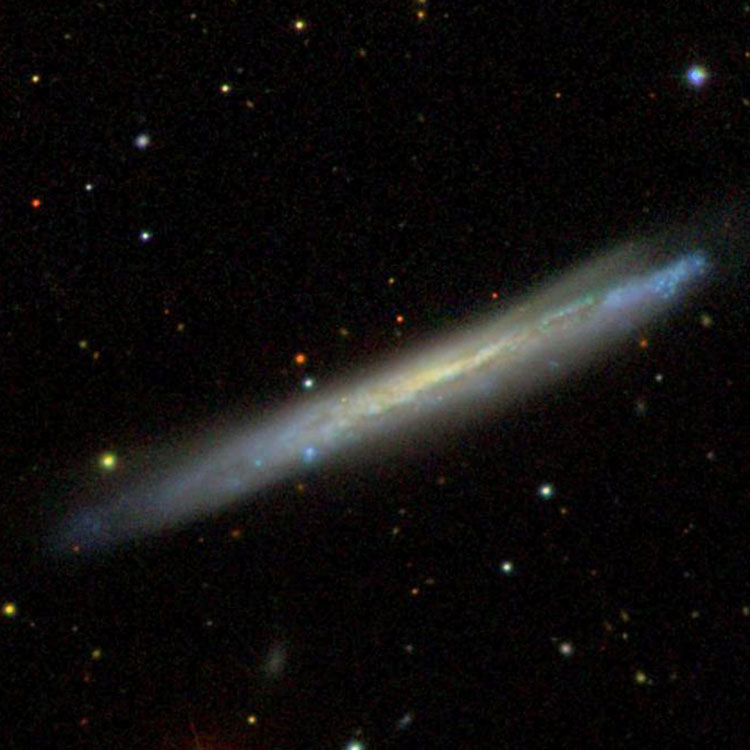SDSS image of spiral galaxy NGC 3044
