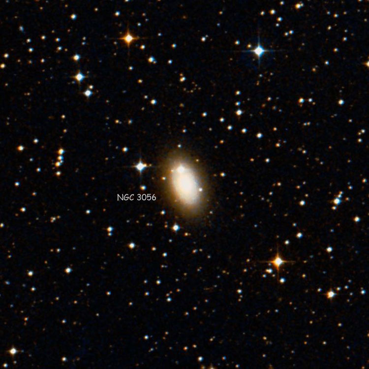 DSS image of region near lenticular galaxy NGC 3056